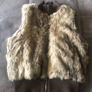 Faux fur vest